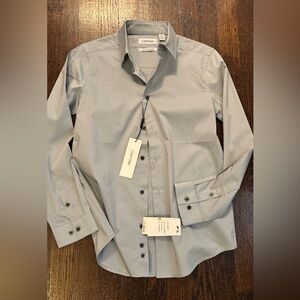 Gray Boys’ Shirt by Calvin Klein Size 14 NWT